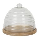 Clayre & Eef Stolp  Ø 33x28 cm Hout Glas Rond