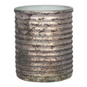 Clayre & Eef Porte-bougie Ø 8x9 cm Couleur cuivre Verre Rond