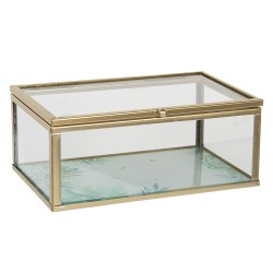 Clayre & Eef Scatola dei gioielli 14x8x6 cm Vetro Rettangolo