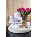 Clayre & Eef Teelichthalter Ø 10x15 cm Rosa Glas Rund