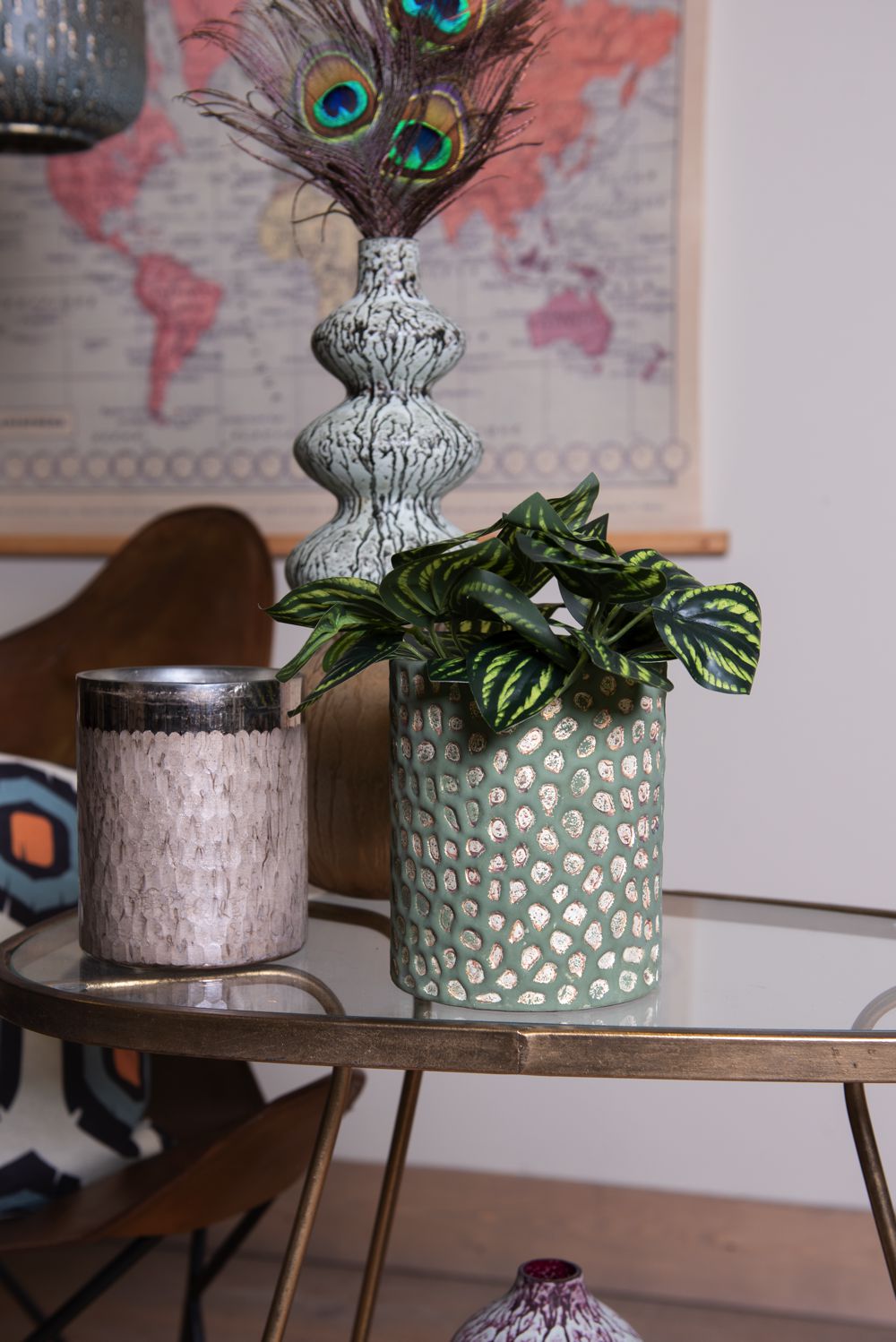 Theelichthouder Ø 11X13 Cm Zilverkleurig Glas-image