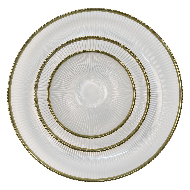Clayre & Eef Soepkom  Ø 15x7 cm Glas Rond
