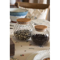 Clayre & Eef Storage Jar Ø 13x14 cm Glass Round