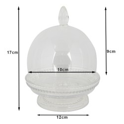 Clayre & Eef Cloche Ø 12x17 cm Glass Round
