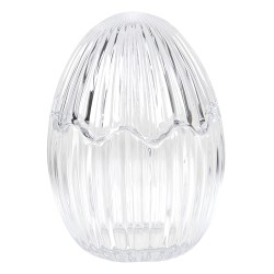 Clayre & Eef Pot en verre Œuf Ø 9x12 cm Verre