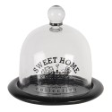 Clayre & Eef Cloche Ø 12x12 cm Verre Sweet Home