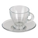 Clayre & Eef Tazza e piattino 85 ml Vetro