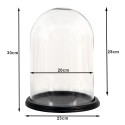 Clayre & Eef Glocke Ø 23x30 cm Holz Glas Rund
