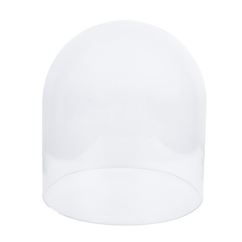 Clayre & Eef Glocke Ø 23x22 cm Holz Glas Rund