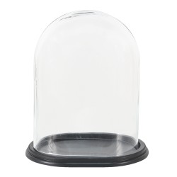 Clayre & Eef Glocke 23x16x27 cm Holz Glas