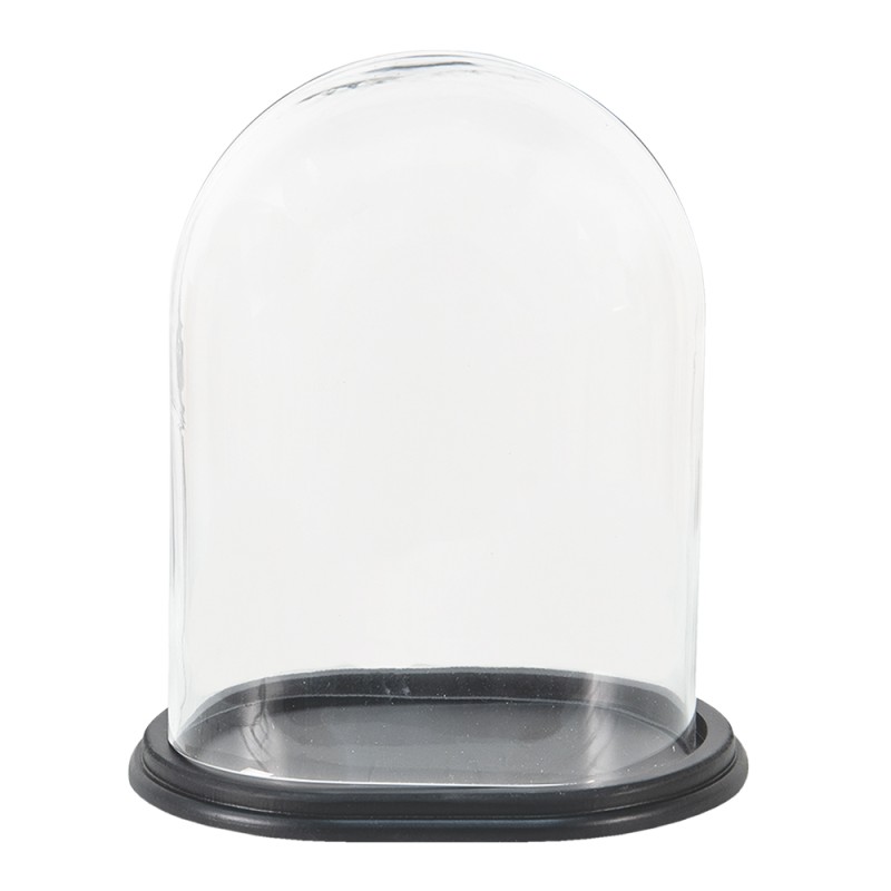 Clayre & Eef Glocke 23x16x27 cm Holz Glas