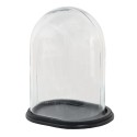 Clayre & Eef Glocke 23x16x27 cm Holz Glas