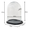 Clayre & Eef Glocke 23x16x27 cm Holz Glas