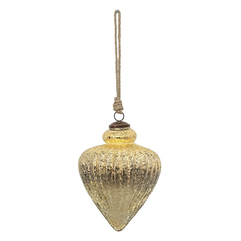 Clayre & Eef Boule de Noël Ø 12 cm Couleur or Verre