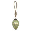 Clayre & Eef Palla di natale Ø 5 cm Verde Vetro