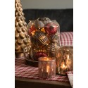 Clayre & Eef Palla di natale Ø 9 cm Marrone Vetro