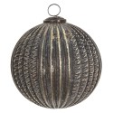 Clayre & Eef Weihnachtskugel XL Ø 15 cm Braun Glas