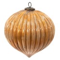 Clayre & Eef Weihnachtskugel XL Ø 25 cm Goldfarbig Glas