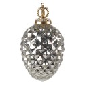 Clayre & Eef Boule de Noël Ø 6 cm Couleur argent Verre