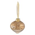 Clayre & Eef Kerstbal Ø 8 cm Goudkleurig Glas