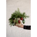Clayre & Eef Christmas Bauble Ø 4 cm Red Glass