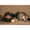 Clayre & Eef Boule de Noël 12x12x20 cm Beige Marron Verre