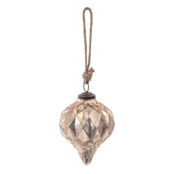 Clayre & Eef Palla di natale Ø 9 cm Color oro Vetro