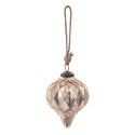 Clayre & Eef Palla di natale Ø 11 cm Rosa Vetro