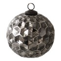 Clayre & Eef Boule de Noël Ø 15 cm Noir Verre