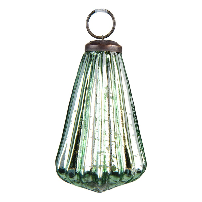 Clayre & Eef Kerstbal  Ø 5 cm Groen Glas
