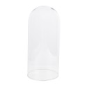 Clayre & Eef Glocke Ø 13x26 cm Braun Holz Glas Rund