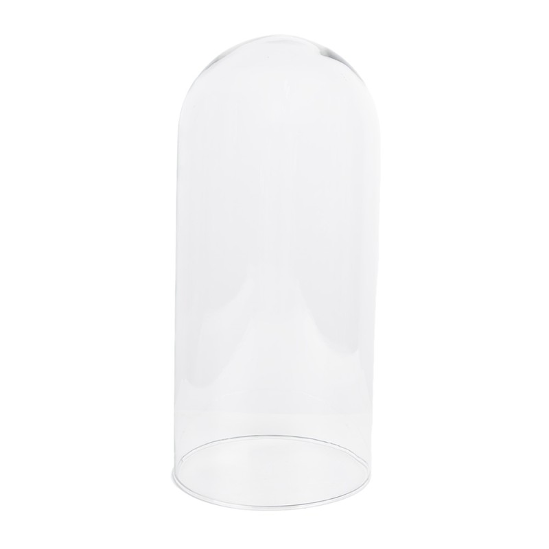 Clayre & Eef Glocke Ø 13x26 cm Braun Holz Glas Rund