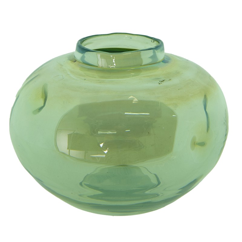 Clayre & Eef Vaso  Ø 15x11 cm Verde Vetro