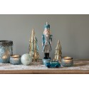 Clayre & Eef Kerstbal Set van 2  Ø 8 cm  Groen Glas