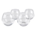 Clayre & Eef Karaffe mit Gläsern 1740 ml / 375 ml Glas Rund
