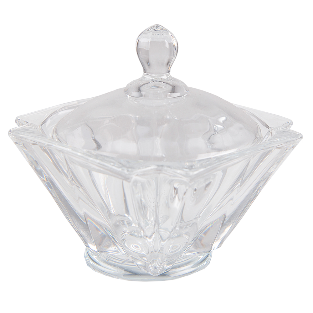 Clayre & Eef Glazen potje Ø 11x11 cm Glas afbeelding