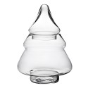 Clayre & Eef Vorratsglasdeckel Weihnachtsbaum Ø 13x29 cm Glas