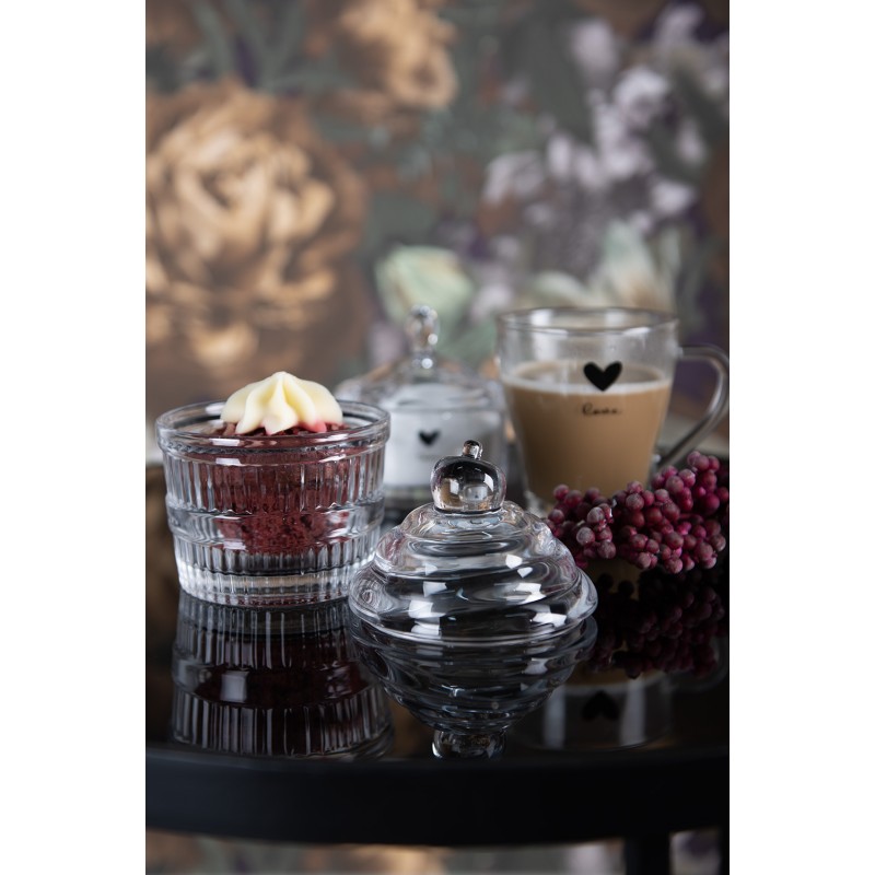 Clayre & Eef Glass Jar Ø 19x13 cm Glass Round
