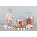 Clayre & Eef Glass Jar Ø 8x17 cm Transparent Glass Round