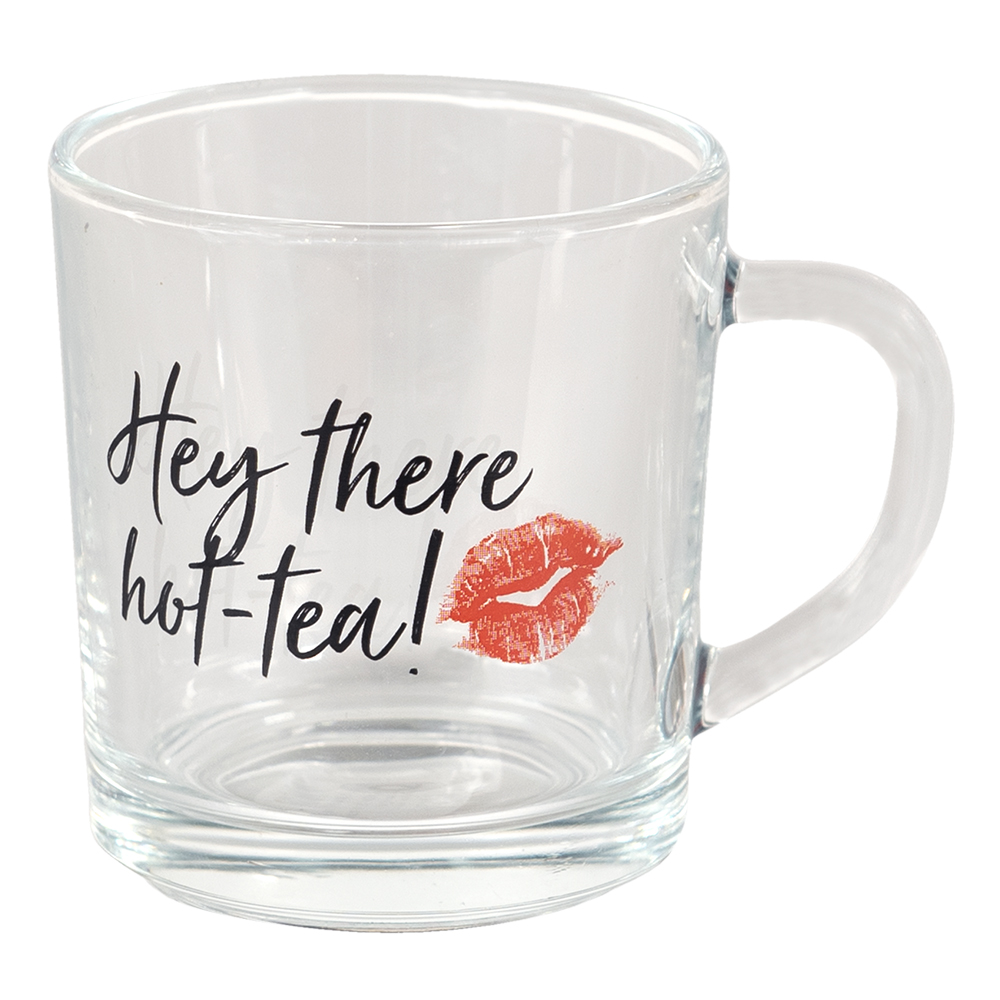 Clayre & Eef Theeglas 200 ml Glas Lippen afbeelding