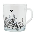 Clayre & Eef Theeglas  200 ml Glas Bloemen