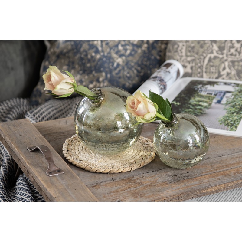 Clayre & Eef Vase Ø 13x13 cm Vert Verre