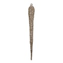 Clayre & Eef Weihnachtsanhänger Eiszapfen 30 cm Goldfarbig Glas