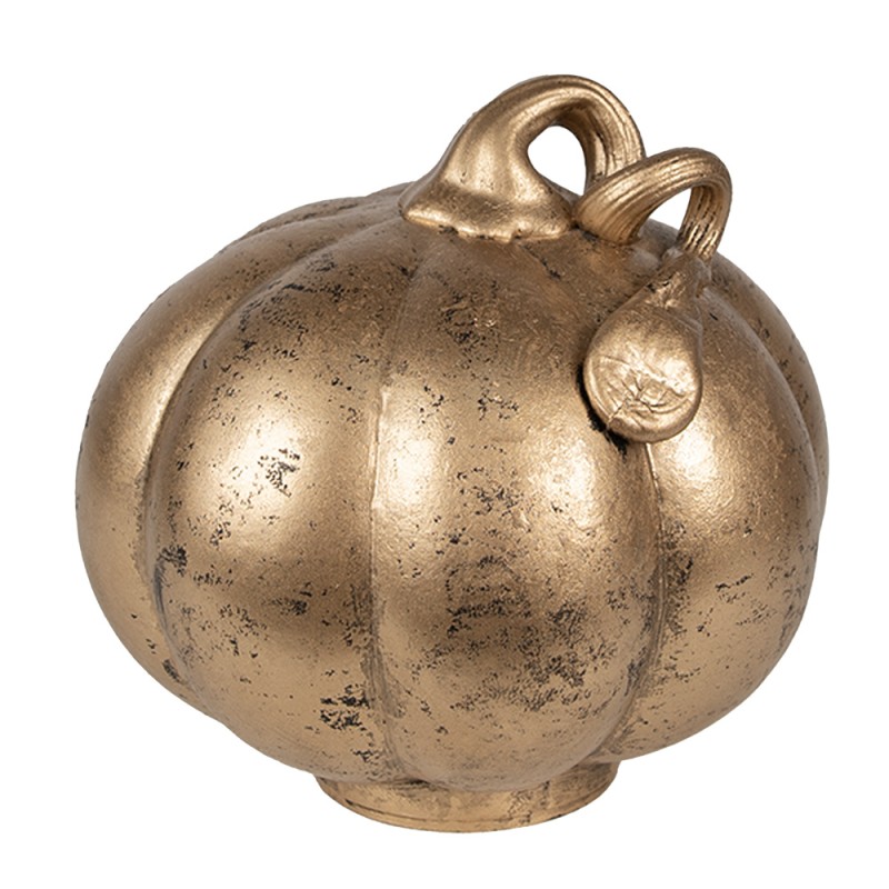 Clayre & Eef Decorazione Zucca Ø 15x15 cm Color rame Vetro