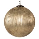 Clayre & Eef Palla di natale Ø 26x26 cm Color oro Vetro Rotondo