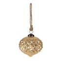 Clayre & Eef Boule de Noël Ø 10x10 cm Couleur or Verre