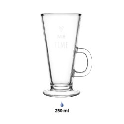 Clayre & Eef Tea Glass 250 ml Glass Heart Me time