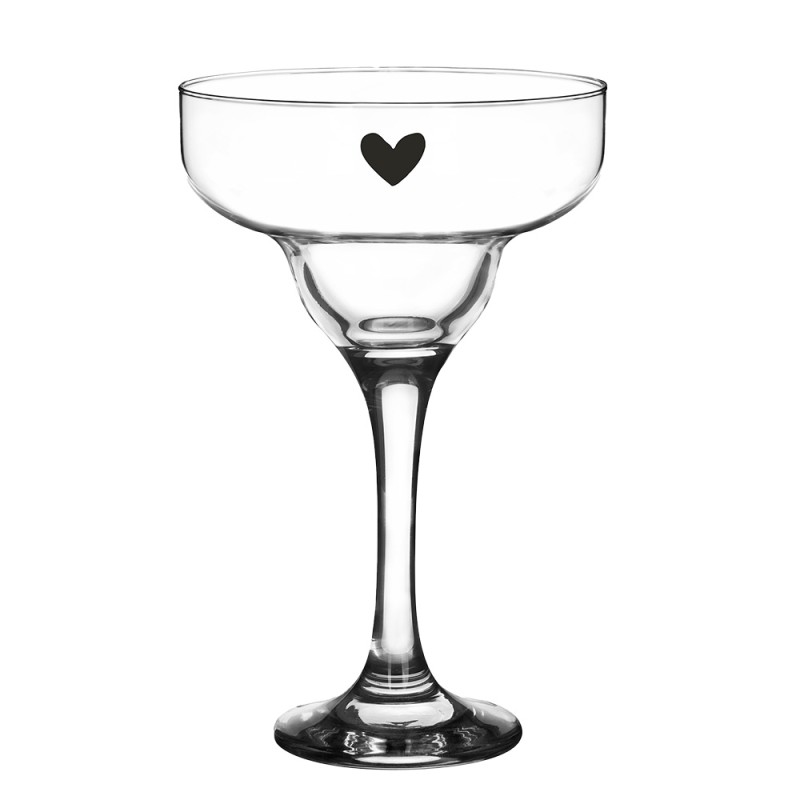 Clayre & Eef Martiniglas  200 ml Glas Hart