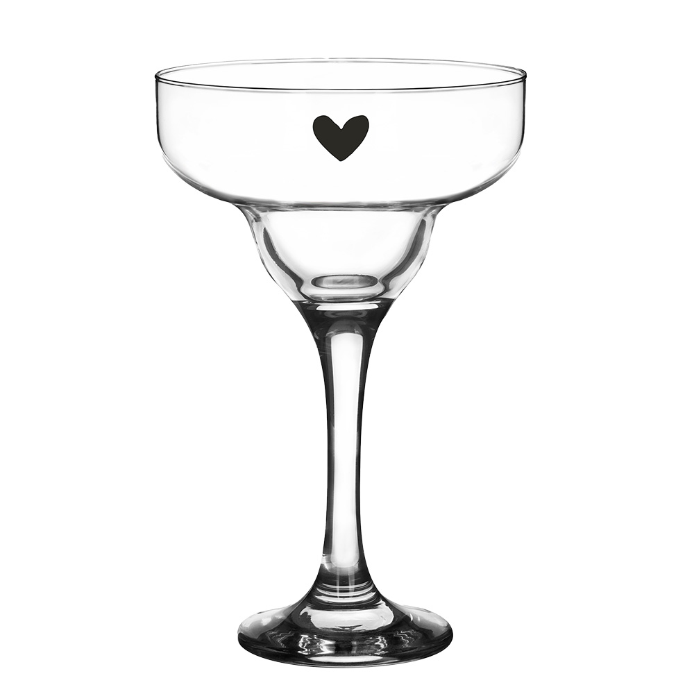 Clayre & Eef Martiniglas 200 ml Glas Hart afbeelding