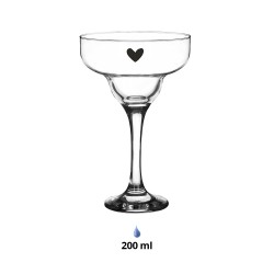 Clayre & Eef Martiniglas  200 ml Glas Hart